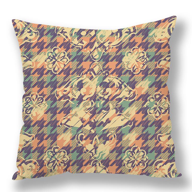 Abstract Houndstooth Geometric Pillow Cover Design Pillow Waist Premium Durable Quality Useful Practical Reliable