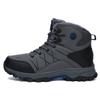 High-top Boots Men Comfortable Casual Anti-slip Breathable Warm Combat Boots Men Durable Plush Soft Outdoor Hiking Shoes Men