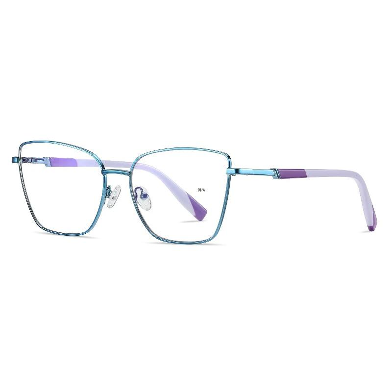 Metal Colorful Cat Eye Reading Glasses Women Blue Light Blocking Presbyopia Eyewear Fashion Computer Glasses