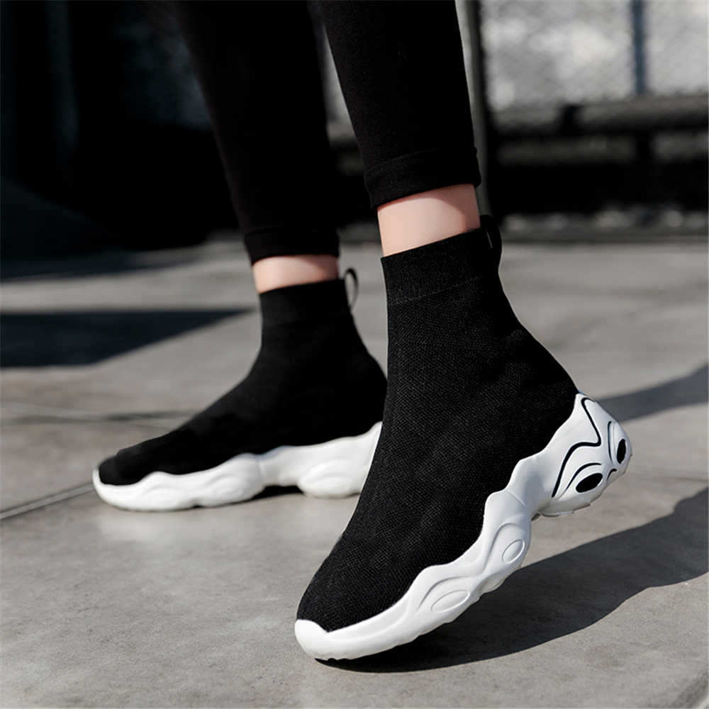 Colorful Sneakers Women Chunky Demi-season Women's Shoes Ladies Boots Size 44 Sport Sapateneis Sapateneis Holiday New Style