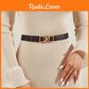 Fashion Women's Elastic Waist Belt Metal Buckle Decorative Dress Suit Waist Seal Autumn And Winter Black Stock