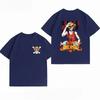 Unisexs Clothing New 100 Cotton Breathable Summer TShirt One Piece Luffy Print Casual Streetwear Unisexs Tops