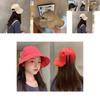 Stylish Korean Cute Youthful Round Dome Summer Sun Protection Breathable Adjustable Cotton Fisherman Hat For Women