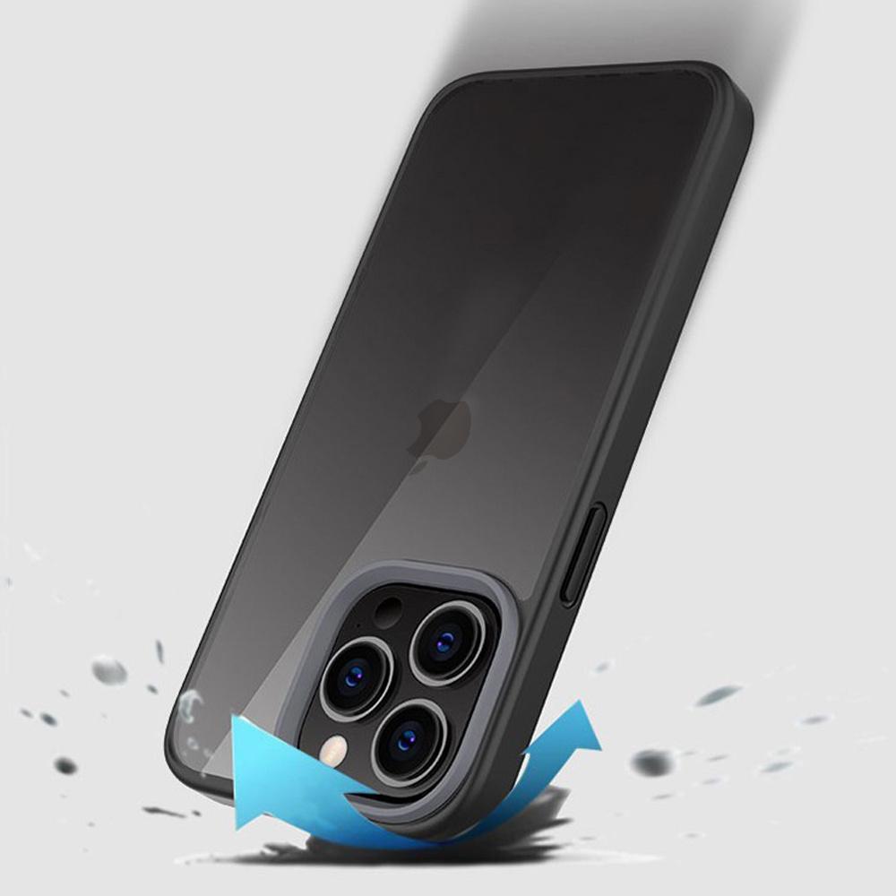 Case for iPhone 13 Pro Max, ERBORD Hybrid Case, black