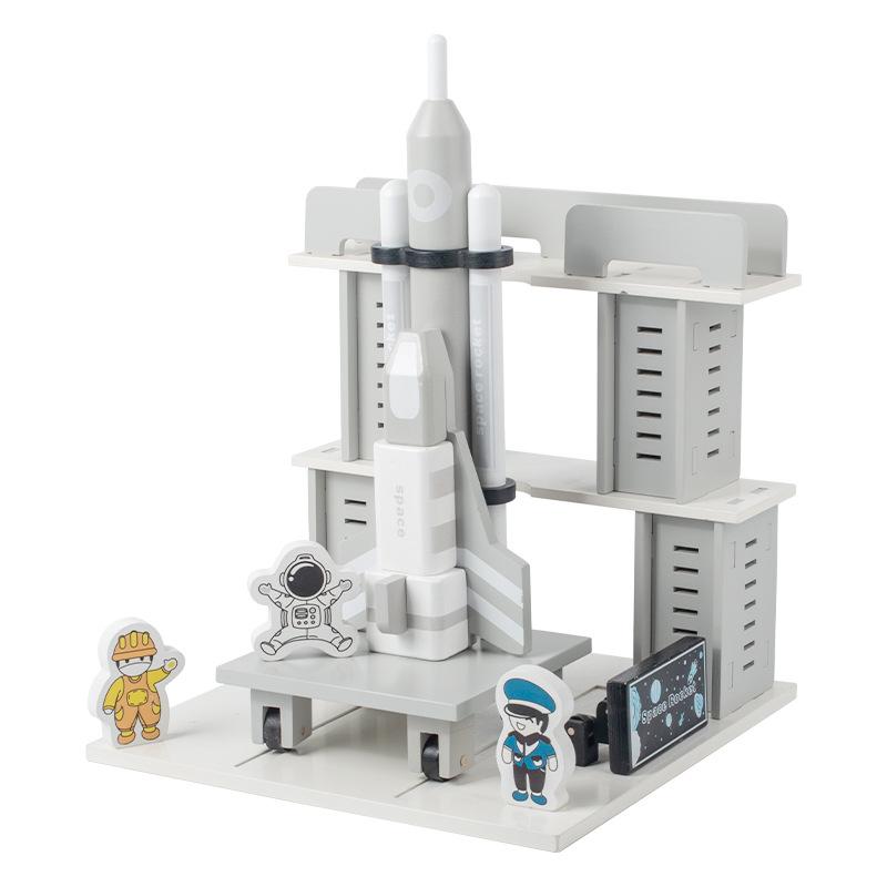

Детские космические астронавты креативные 3d строительные блоки игрушки украшения ручной работы белый
