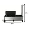 Countertop Storage Rack Space-Saving Stainless Steel Kitchen Sink Organizer Efficient Drainage Multi-functional Storage Tool