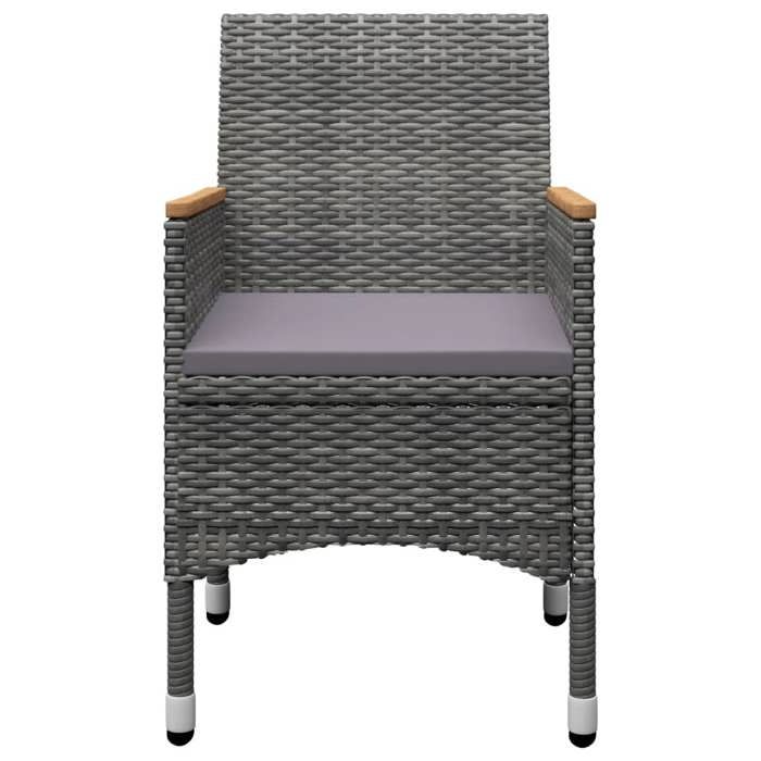 Maison Exclusive - Ensemble à manger de jardin 3 pcs Gris