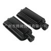 Black Rubber Cruise Foot Pegs Harley Dyna Sportster Motorcycle Touring