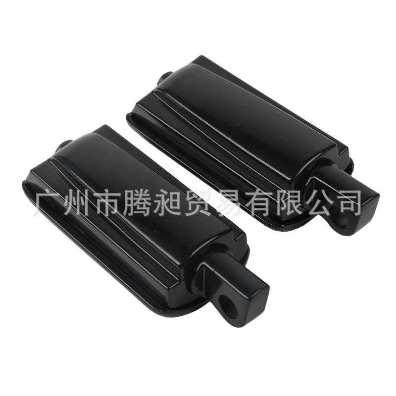 Black Rubber Cruise Foot Pegs Harley Dyna Sportster Motorcycle Touring