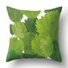 Polyester Pillowcase Green Tree Leaf Pillowcase Home Soft Furnishing Car Cushion Cover