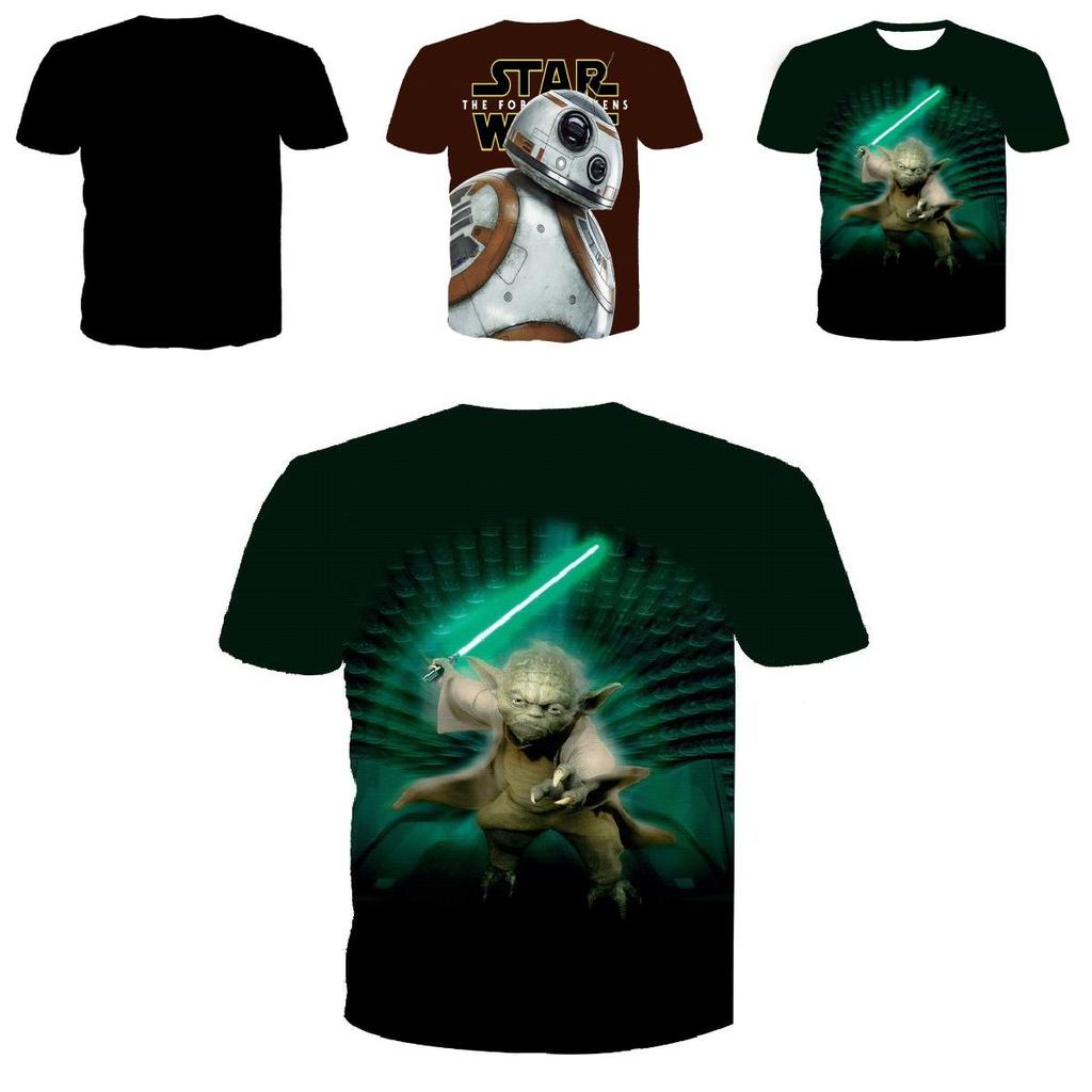 Premium Quality Men 3d Print Casual Star Wars Darth Vader Funny Short Sleeve T-shirt Tee For Everyday Wear