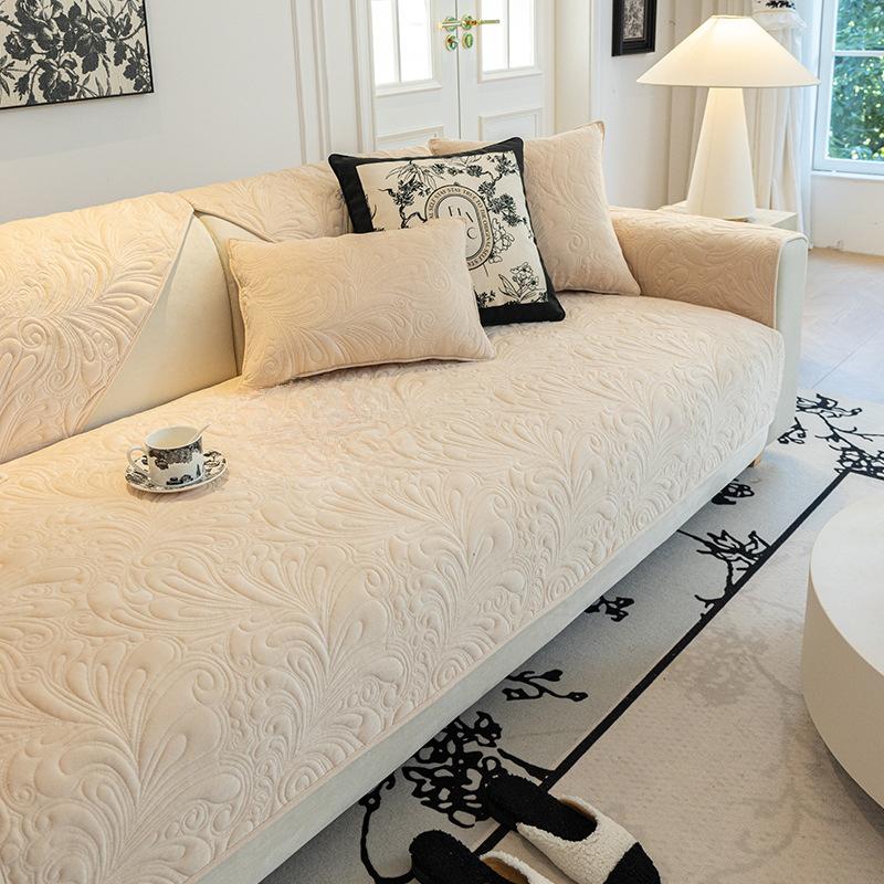 Sofa Cushion Four Seasons Universal Sofa Cushion Crystal Velvet Non-Slip Sofa Cover Cover Towel