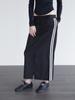 Holpeipeo Two-Line Long Skirt - Black