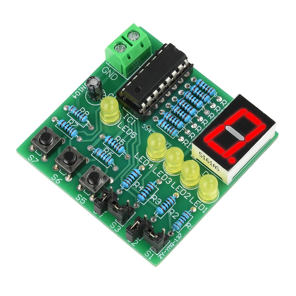 Decoding Display Electronic Manufacturing Loose Parts Electronic Production DIY Spare Parts Training Test Soldering Teaching Kit