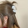 Medium Size Acetic Acid Hair Clip French Style Shark Clip Sweet Flower Hair Claw  Female