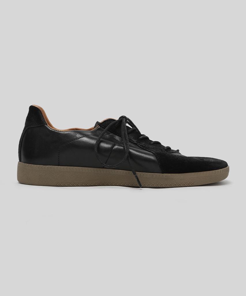 Wetheroad Wtrd3119 Ader Horse Leather German Army Sneakers Washed Black