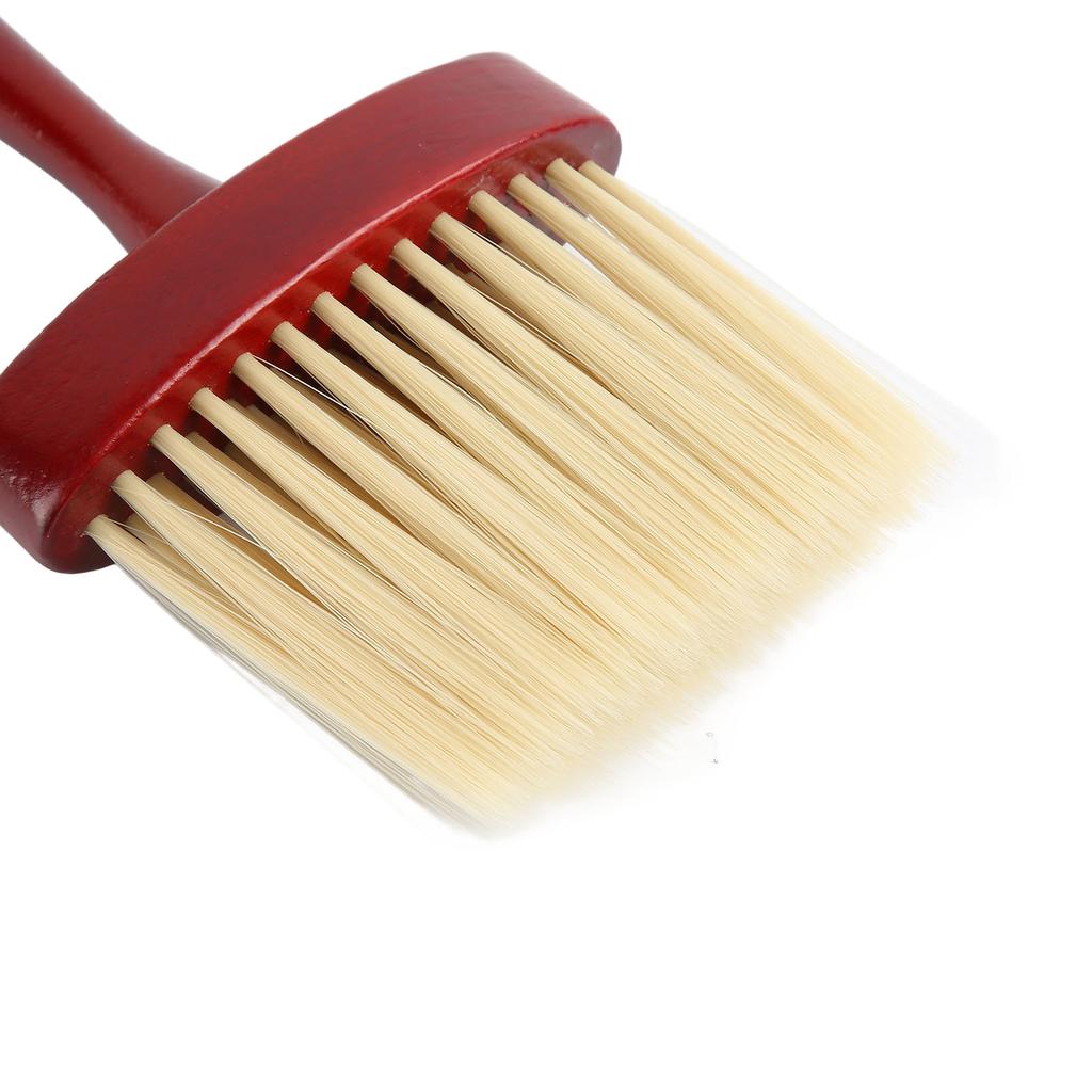Barber Brush Neck Duster Wooden Long Handle Nylon Bristles Barber Brush Duster for Beauty Salon Hair Salon Home