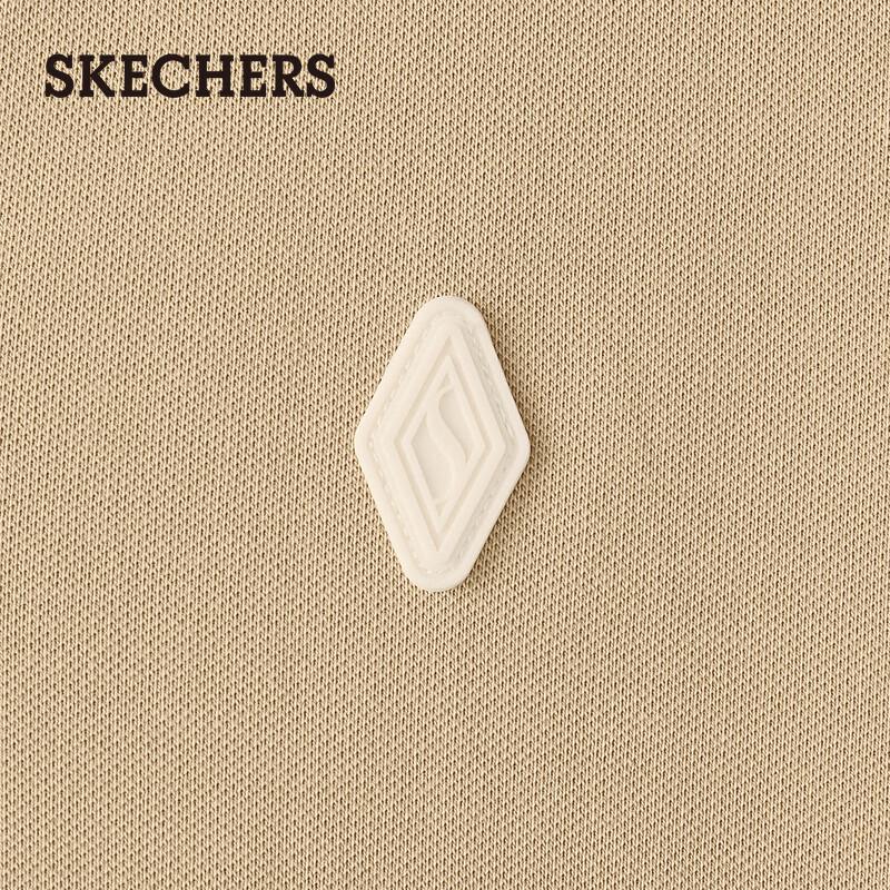 Skechers Klassisches Damen-Strick-Poloshirt mit kurzen Ärmeln L226W064