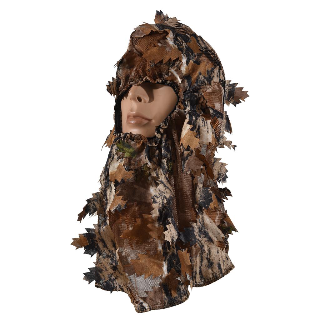 Ghillie Hunting Hat Camouflage Leaf Headgear Mosquito Net Hat Hunting Accessories for Men