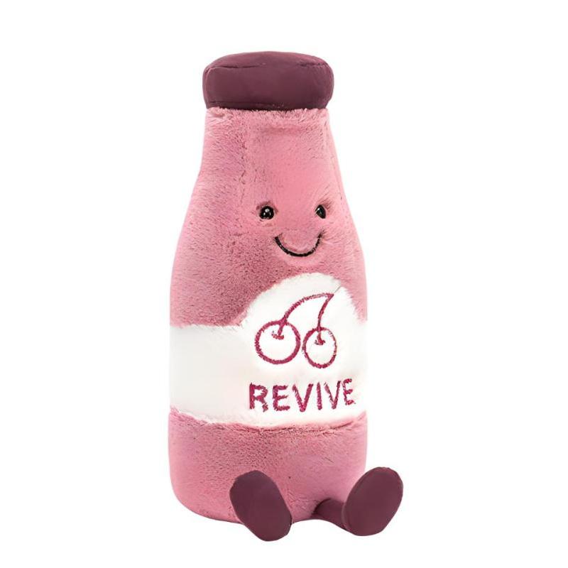 

JELLYCAT Fun Food Series Juice Cute Pink Doll Plush Doll 19cm Height