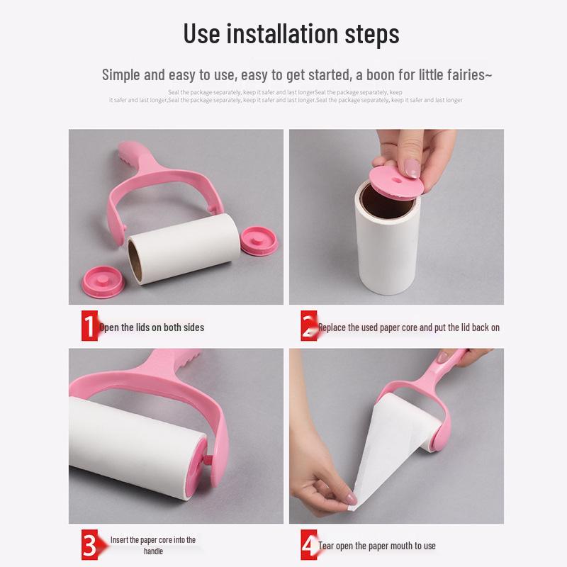 Tearable Lint Roller Refill for Pet Hair and Dust Removal on Clothes