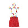 Hawaiian Hula Skirt & Lei Party Performance Set - 40cm, 5 Pieces