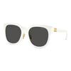 MIU MIU Logo Irregular Frame Sunglasses Unisex Sunglasses White MU01ZS1425S0
