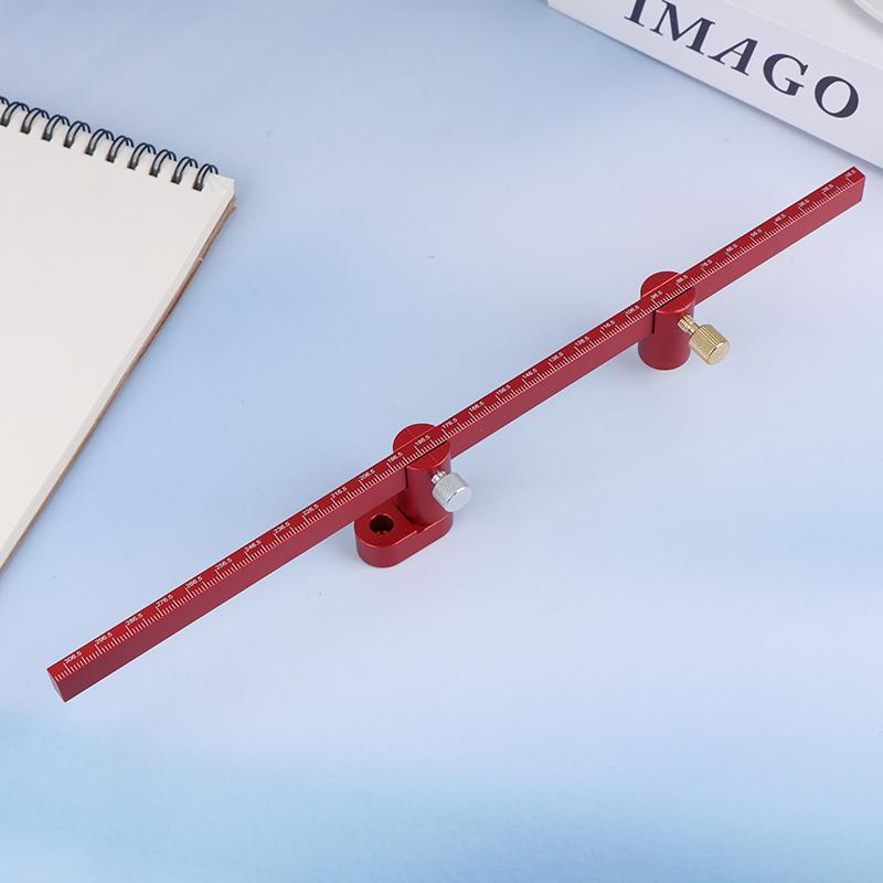 300Mm Adjustable Drawing Circle Ruler Aluminum Scribing Circle Ruler Compass Woodworking Fixed-Point Circle Line Marking Gauge