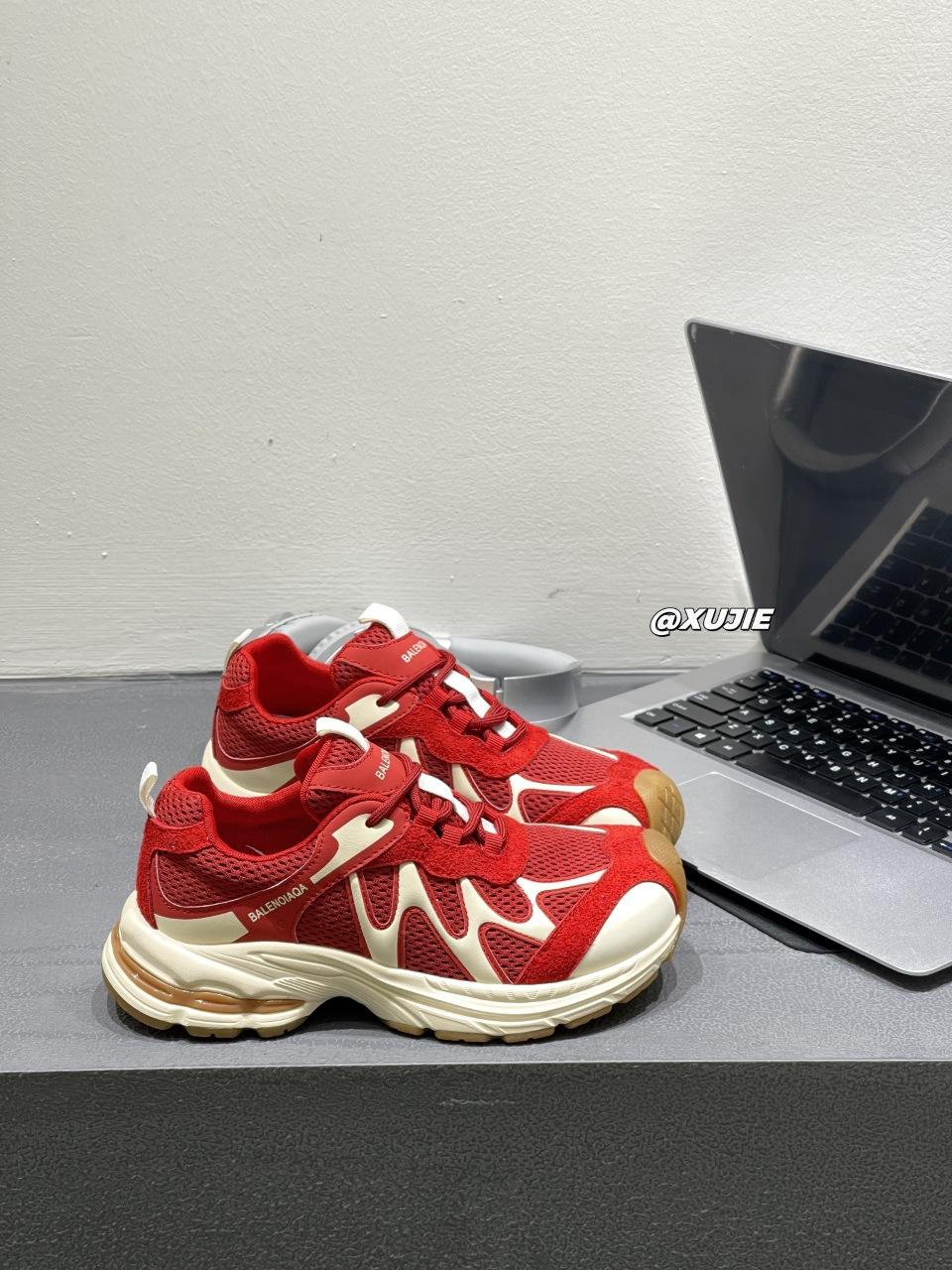 

Retro red crooked dad shoes women s 2025 new models are popular this year, super fire thick-soled non-slip sports and leisure women s shoes 40 красный