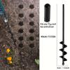Garden Auger Spiral Drill Bit for Planting Holes In Loose Soil - Gardening Tool Accessories for Flower Bed Setup