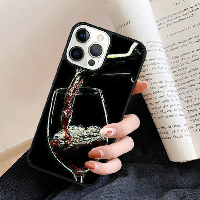 1004 Vintage Wine Pattern phone Case Cover For iPhone 17 Air 16 15 14 Plus for apple 16 11 12 13 Pro Max coque