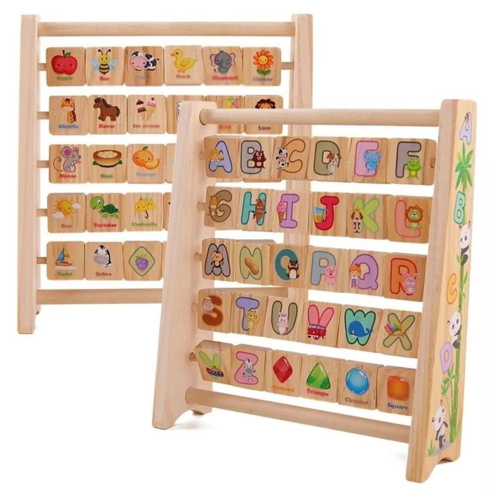 Cartoon Pattern Wooden Letter Board Arithmetic Early Education Board  Baby Gift