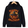 2025 Halloween Pumpkin Print Children's Hooded Sweatshirt Boy Girl Autumn Winter Daily Outdoor Casual Street Party Sportswear