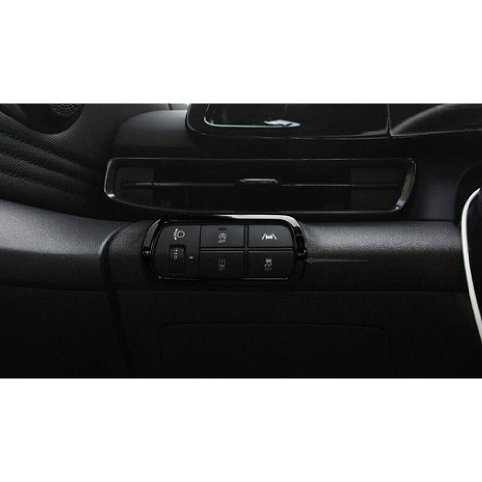 Headlight Switch Control Frame Cover For Hyundai Elantra - Bright Black
