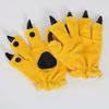 Plush Dinosaur Paw Gloves Cartoon Cute Animal Hand Gloves Animal Paw Warm Gloves Cosplay Tool Costume Party Accessories