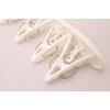 Kokubo Hanger, Convenient for Drying Small Items, Ramo Pinch Hanger with 8 Pinch Clips, White, 1 Piece