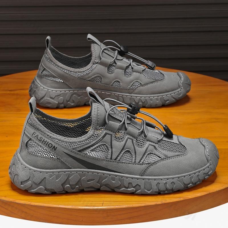 Summer Men's Casual Sneakers Mesh Breathable 2025 Outdoor Sport Running Shoes Comfortable Hollow Out Male Walking Shoes
