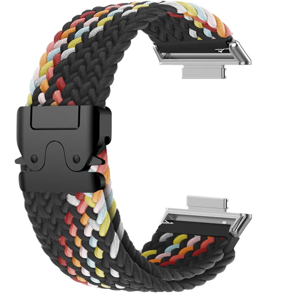 

Нейлоновый эластичный плетеный ремешок Solo Loop для Huawei Watch Fit 4 pro/4/3 Ремешок Мужской Женский Ремешок для часов для Huawei Fit3 Fit 2 Fit 1 Браслет For Huawei Fit 4 Pro