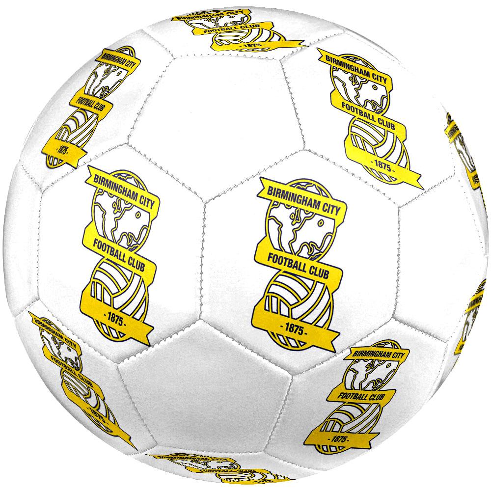 Birmingham City FC Size 5 Soccer Ball, Machine-Stitched PVC, Durable & High Bounce, All Ages Fit, Fan Merchandise, Matches & Outdoor Use.