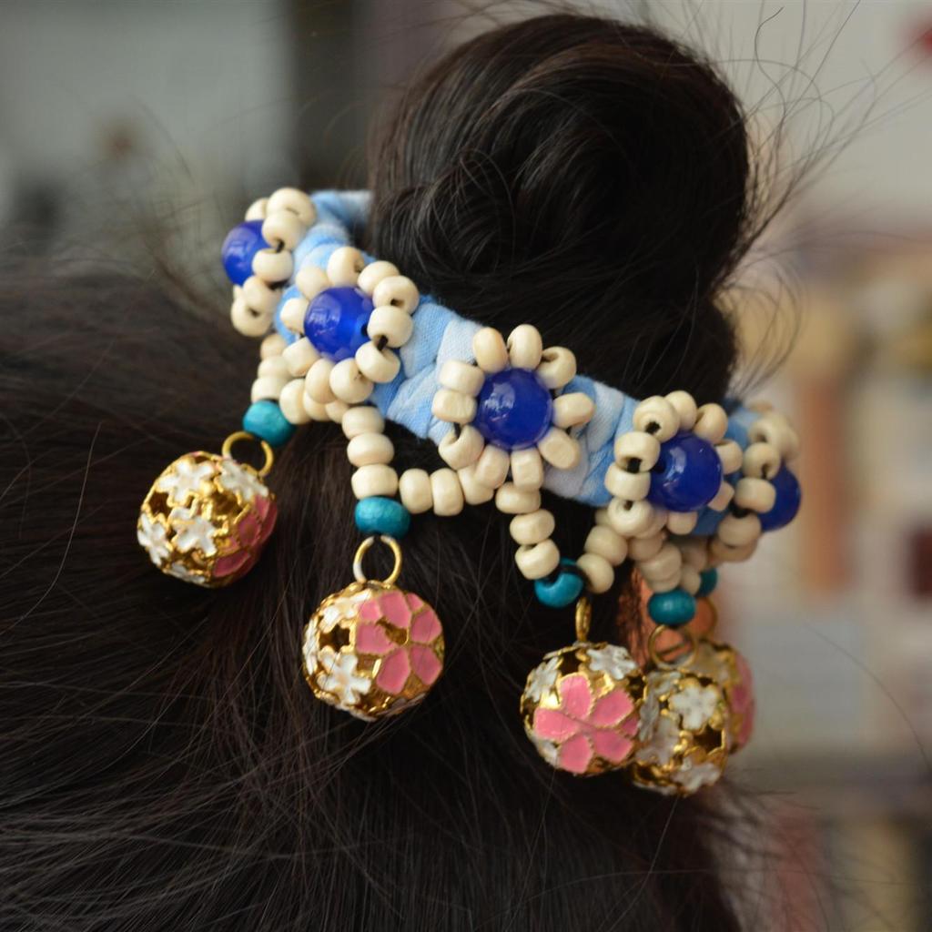 Yunnan Dali Handgefertigtes Ethnisches Batikstoff-Armband - Blau & Weiß Reiseschmuck