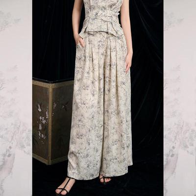 JK&JS 2025 Spring/Summer Flowy Relaxed Fit Pants