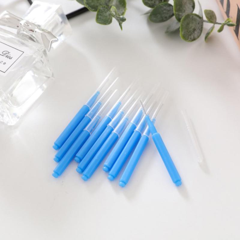 10 szt. szczoteczek międzyzębowych Denta Floss Cleaning Dental Brush Ortodontyczna szczoteczka do zębów