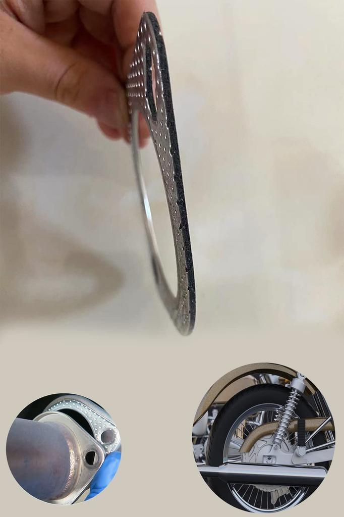 YFFSFDC Muffler Gasket Turbo Gasket Reinforced Ring Exhaust Gasket [2