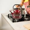 2.5L Tea Coffee Pot Kettle with Lid Pouring Cooking Water Retro Water Pot Enamel Teapot for Household Kitchen Hotel Restaurant