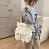College style crossbody bag women's new Korean version ins style shoulder bag junior high school student tote bag student tuition bag