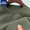 Romon Men's Crew Neck Wool Sweater - Long Sleeve Knitted Top for Spring, Autumn, and Winter