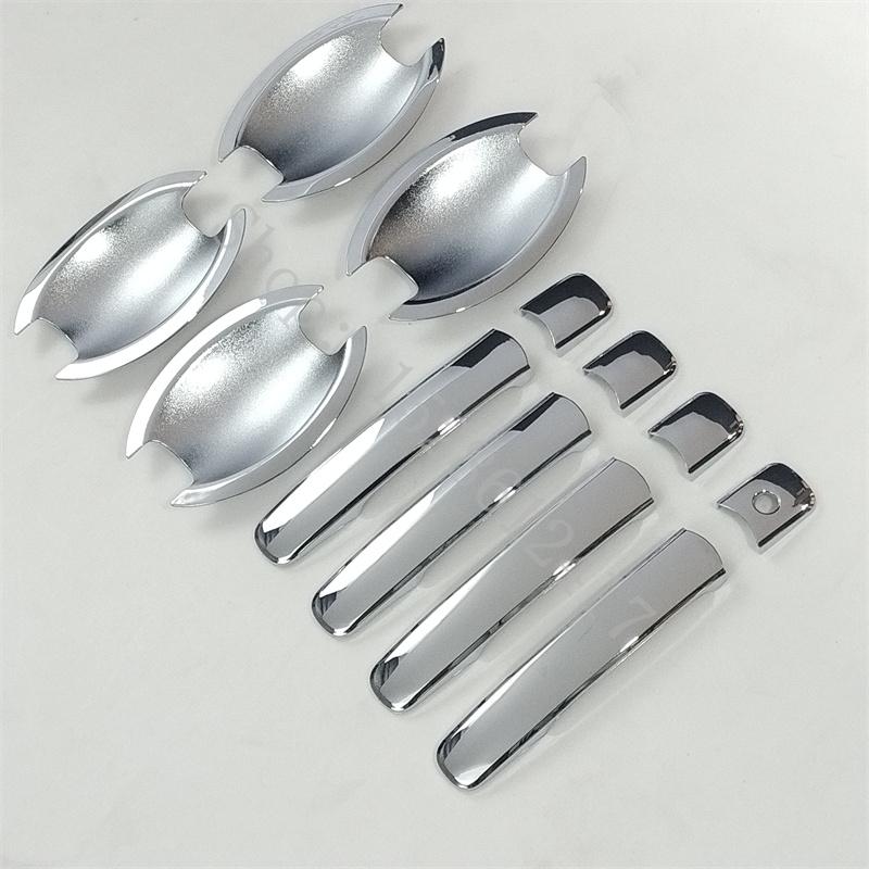 For 2008 2009~2013 Nissan X-Trail X Trail T31 ABS Chrome Door Handle Bowl Door Handle Cover Protective Trim Car Accessories