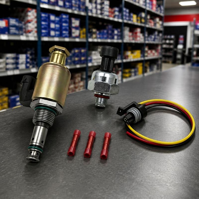 F81Z9C968AB, F5TZ9C968A Injection Pressure Regulator and Control Pressure Sensor Kit, One Paired Set with Threaded Interfaces and a Three-Wire Pigtail