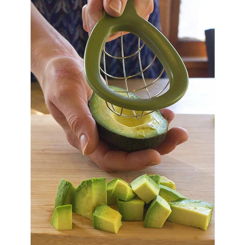 1pcs Avocado Slicer Stainless Steel Fruit Tools Convenient Pulp Separator Scoop Guacamp Kitchen Tools for Dual Use