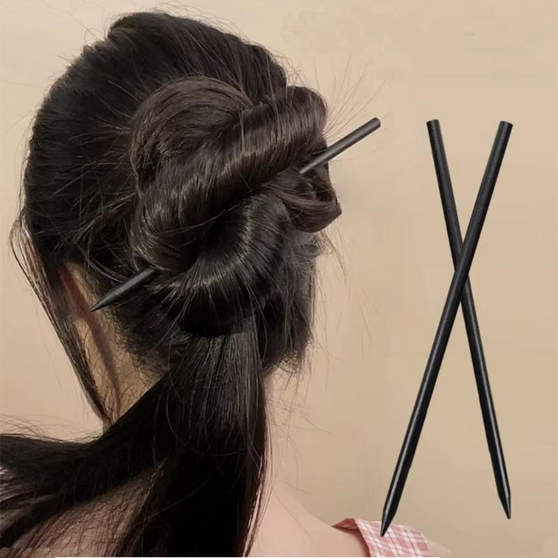 Exquisite Flower Tassel Wooden Hairpin Retro Chinese Style Handmade Floral Hair Stick Vintage Girls Women Hanfu Hair Accessories